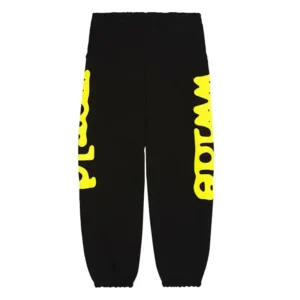 Beluga-Sweatpants-Black-Yellow-front-view-with-print.webp