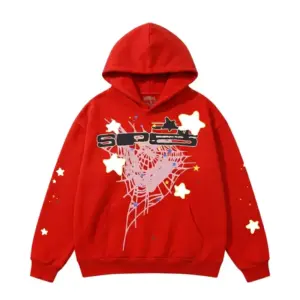 Spider SP5 Red Hoodie - Bold Streetwear with Iconic Appeal